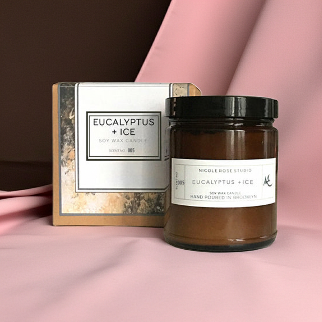 Eucalyptus + Ice Soy Wax Candle