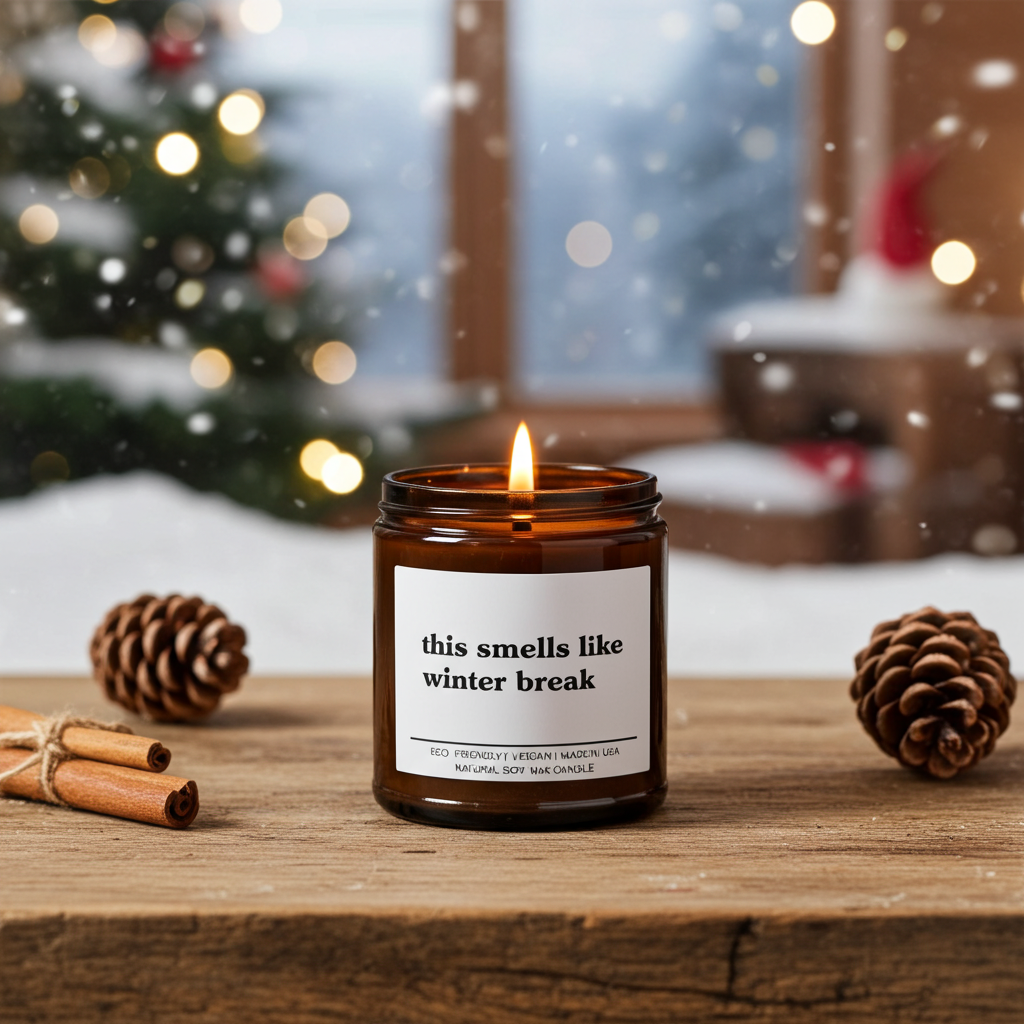 This Smells Like Winter Break Candle
