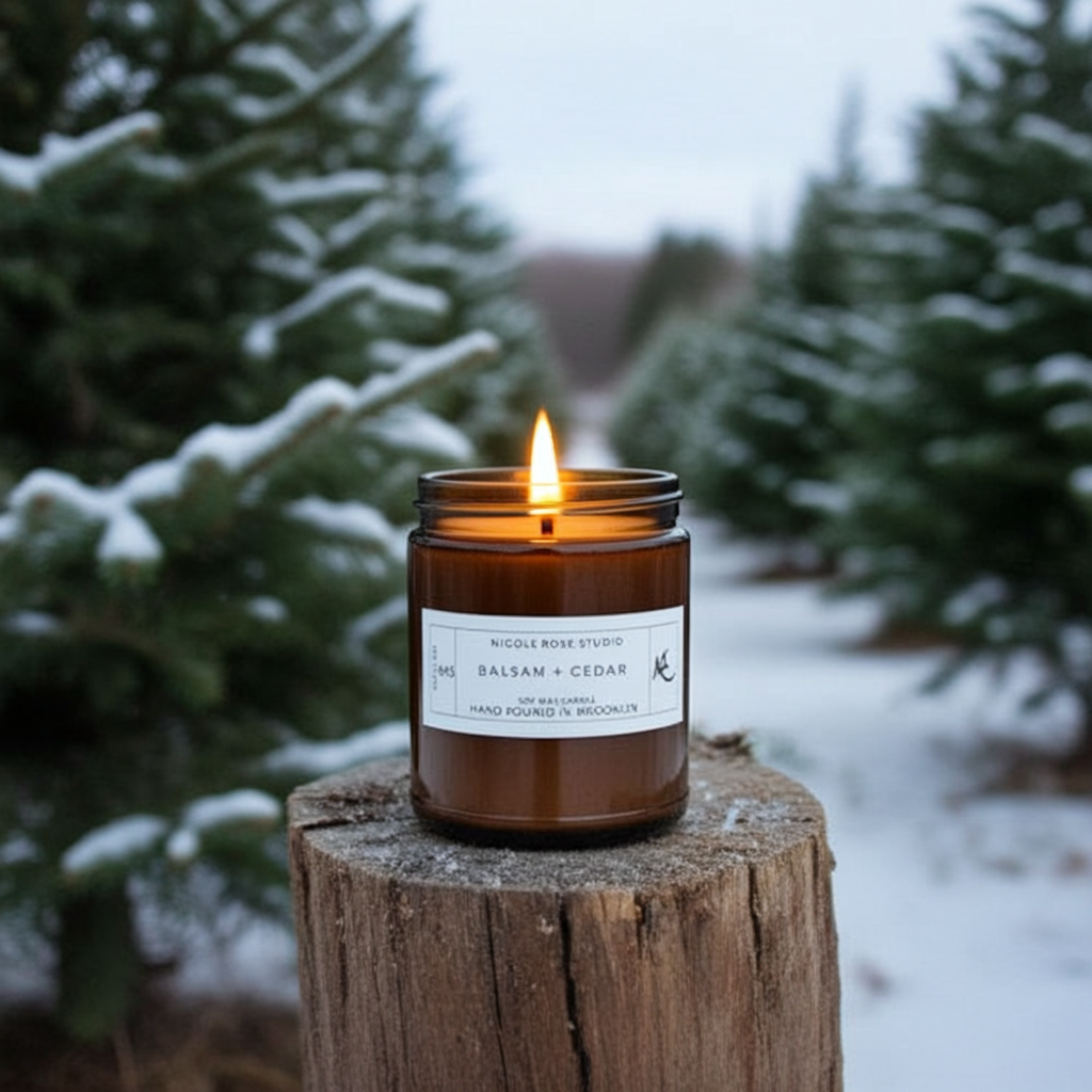 Balsam + Cedar Soy Wax Candle