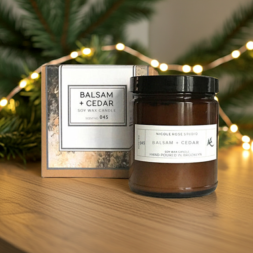 Balsam + Cedar Soy Wax Candle