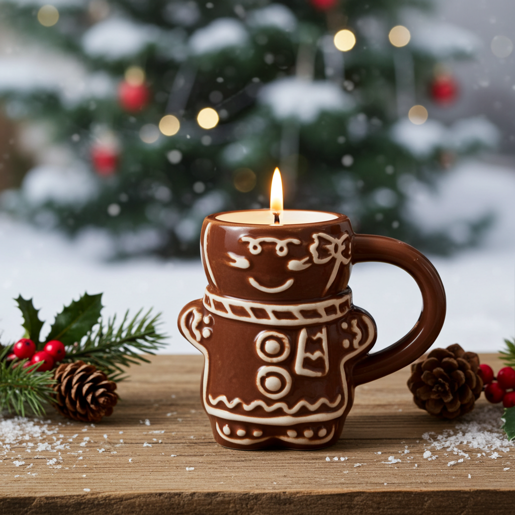 Christmas Kitchen Gingerbread Candle