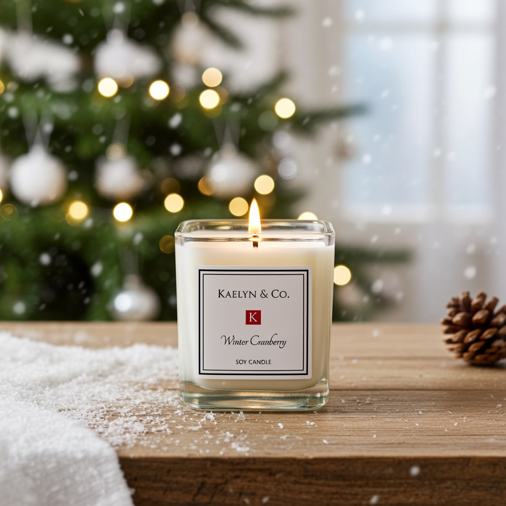 Winter Cranberry Candle