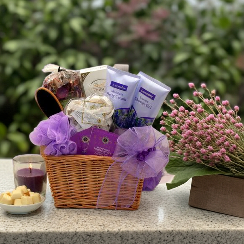Lavender Relaxation Gift Basket