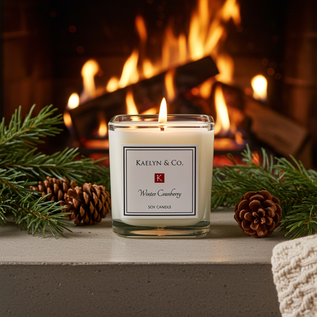 Winter Cranberry Candle