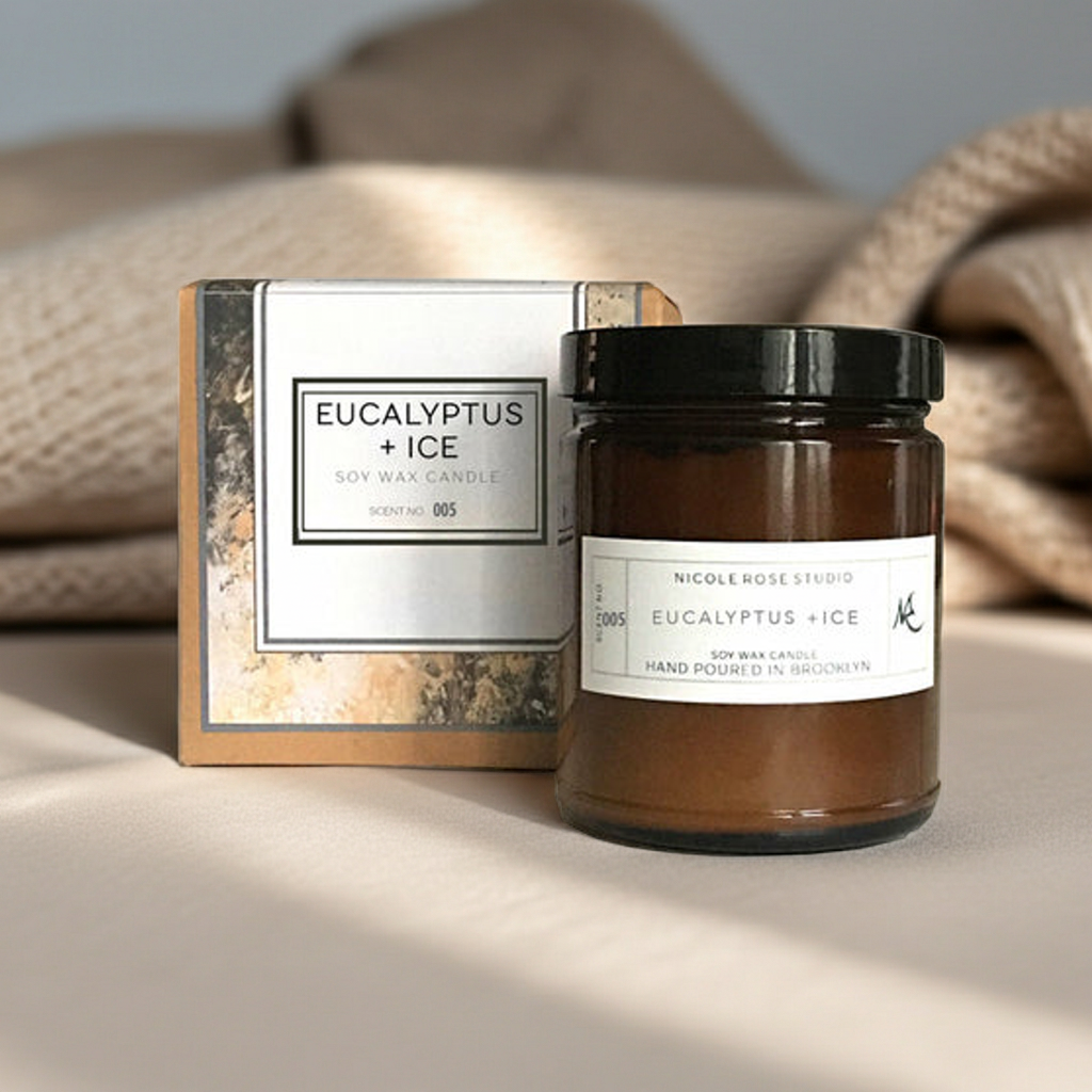 Eucalyptus + Ice Soy Wax Candle