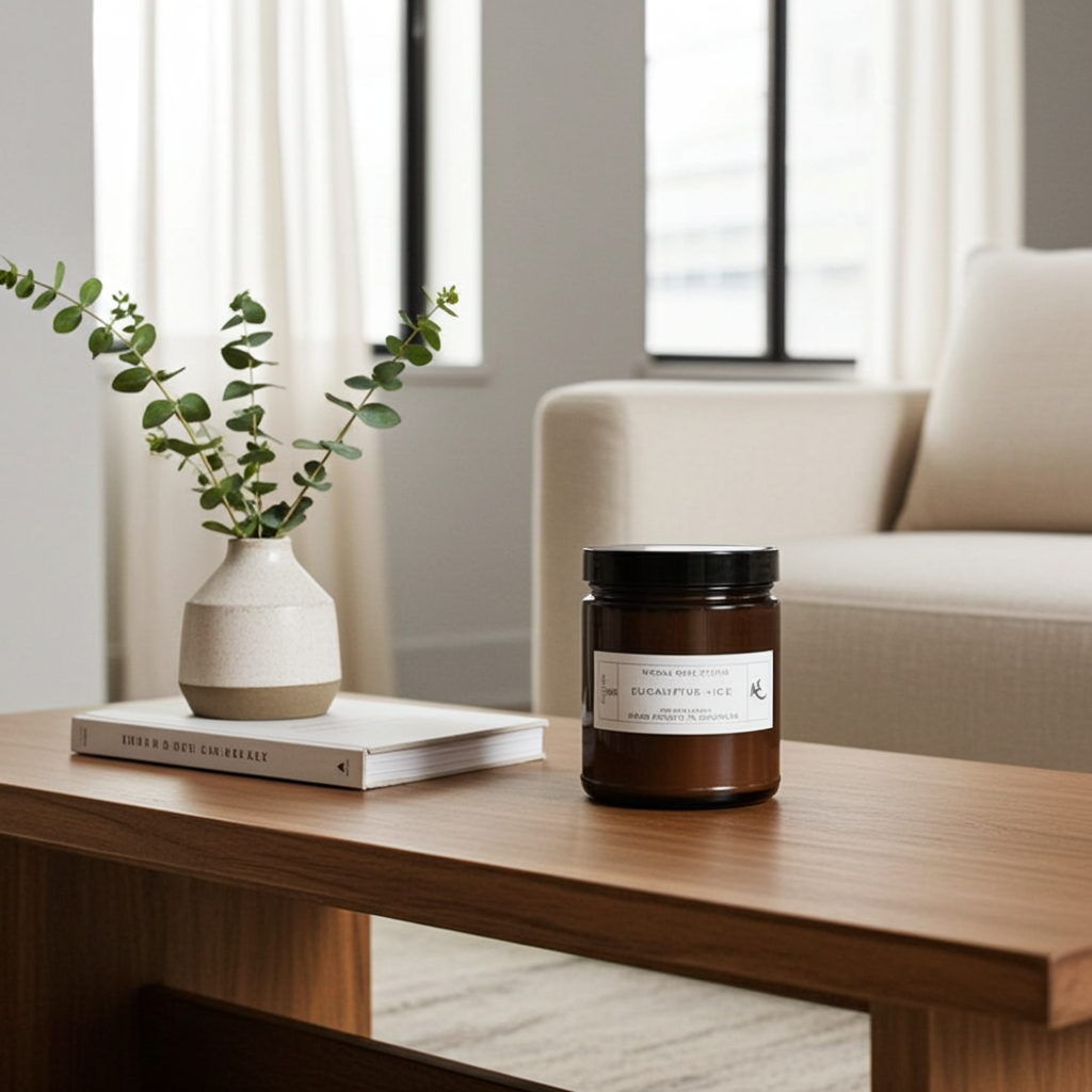 Eucalyptus + Ice Soy Wax Candle