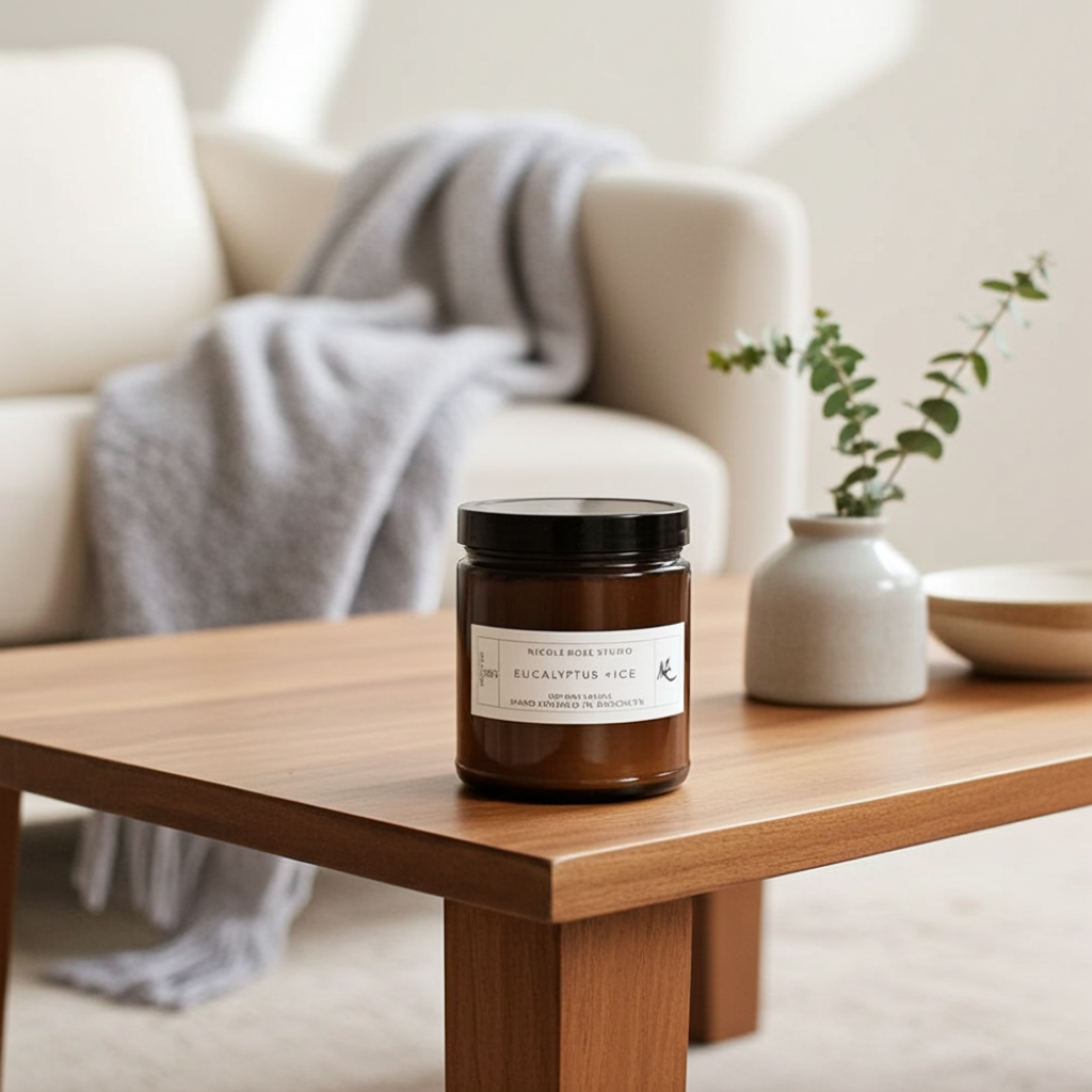 Eucalyptus + Ice Soy Wax Candle