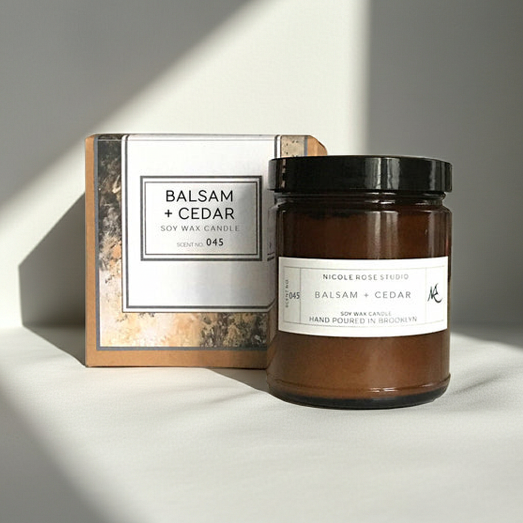 Balsam + Cedar Soy Wax Candle