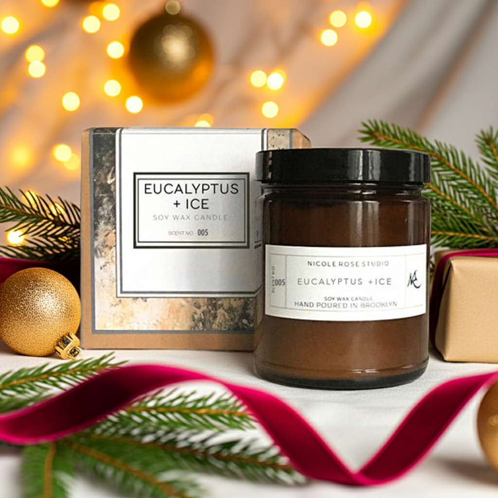 Eucalyptus + Ice Soy Wax Candle