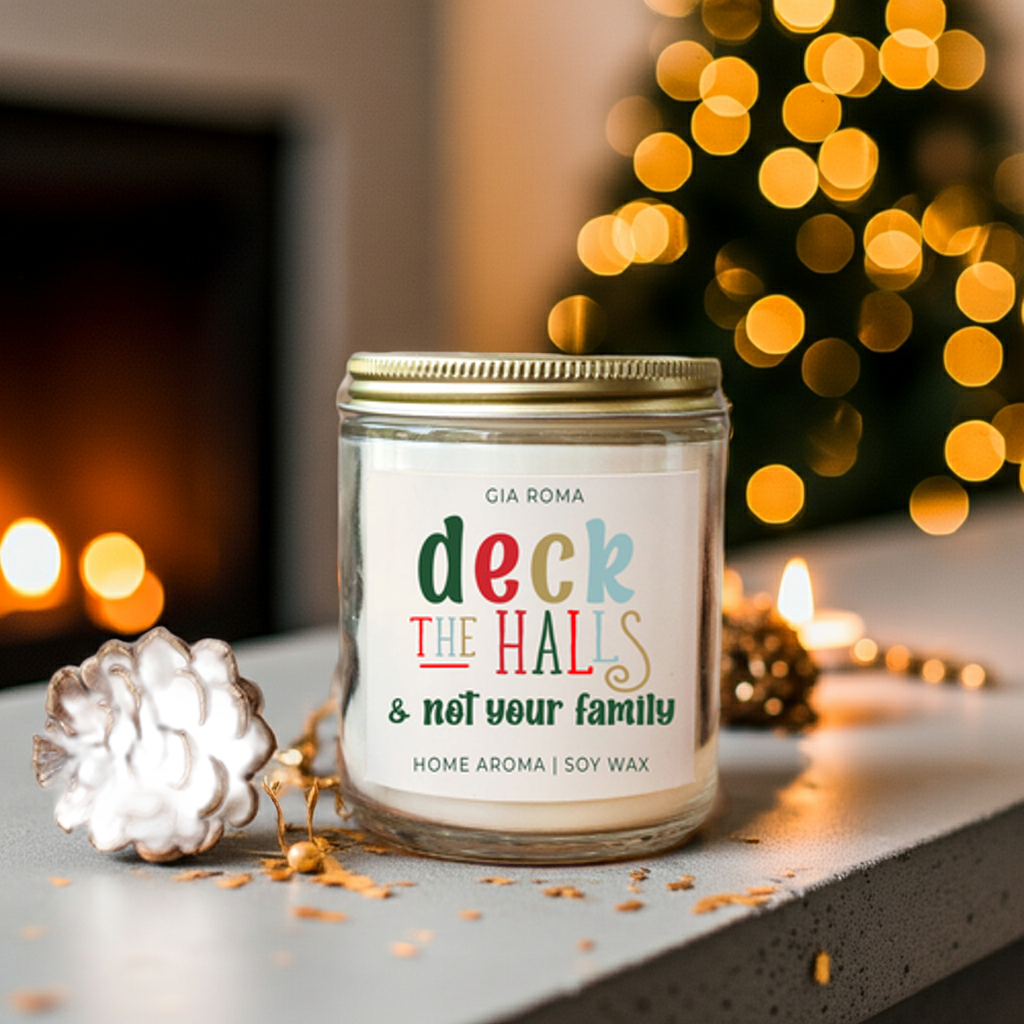 Deck The Halls Candle