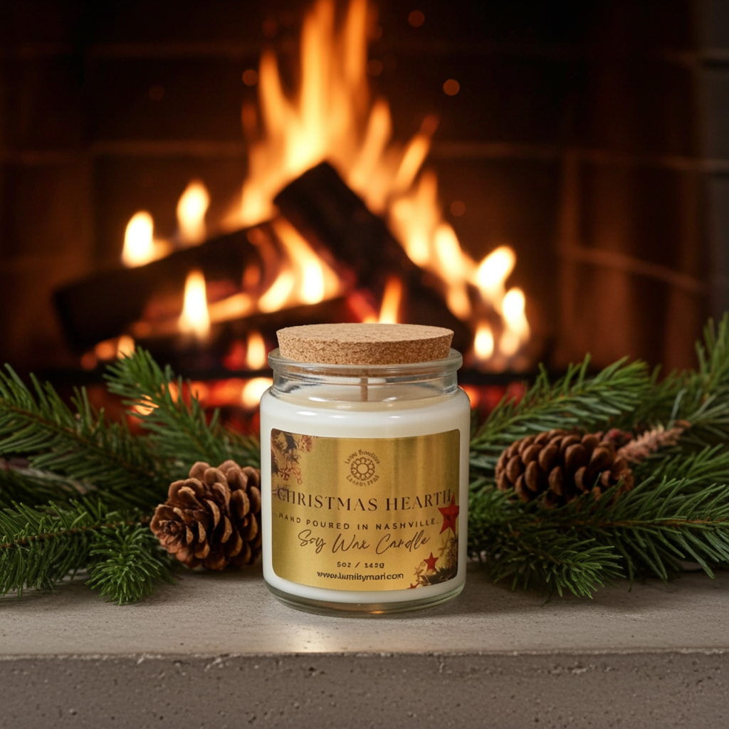 Christmas Hearth Candle
