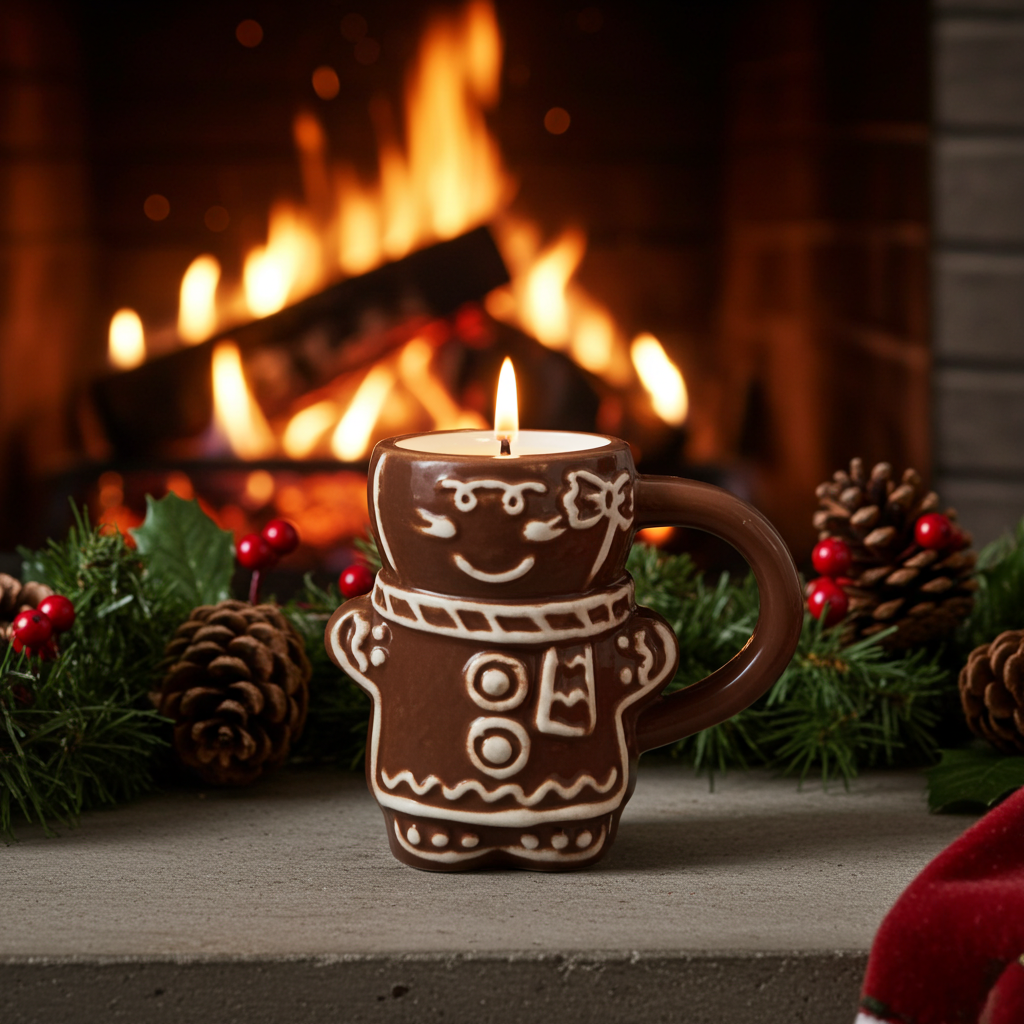 Christmas Kitchen Gingerbread Candle