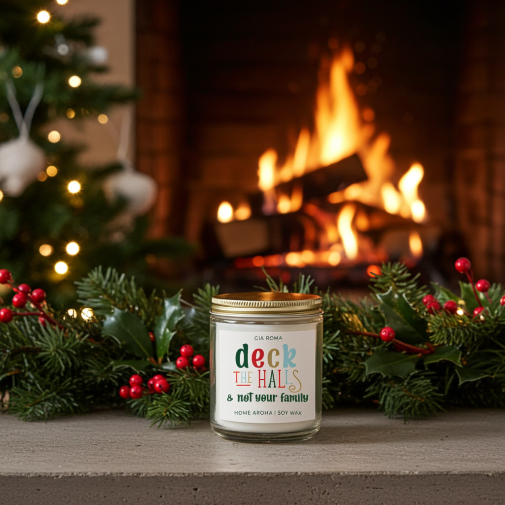 Deck The Halls Candle
