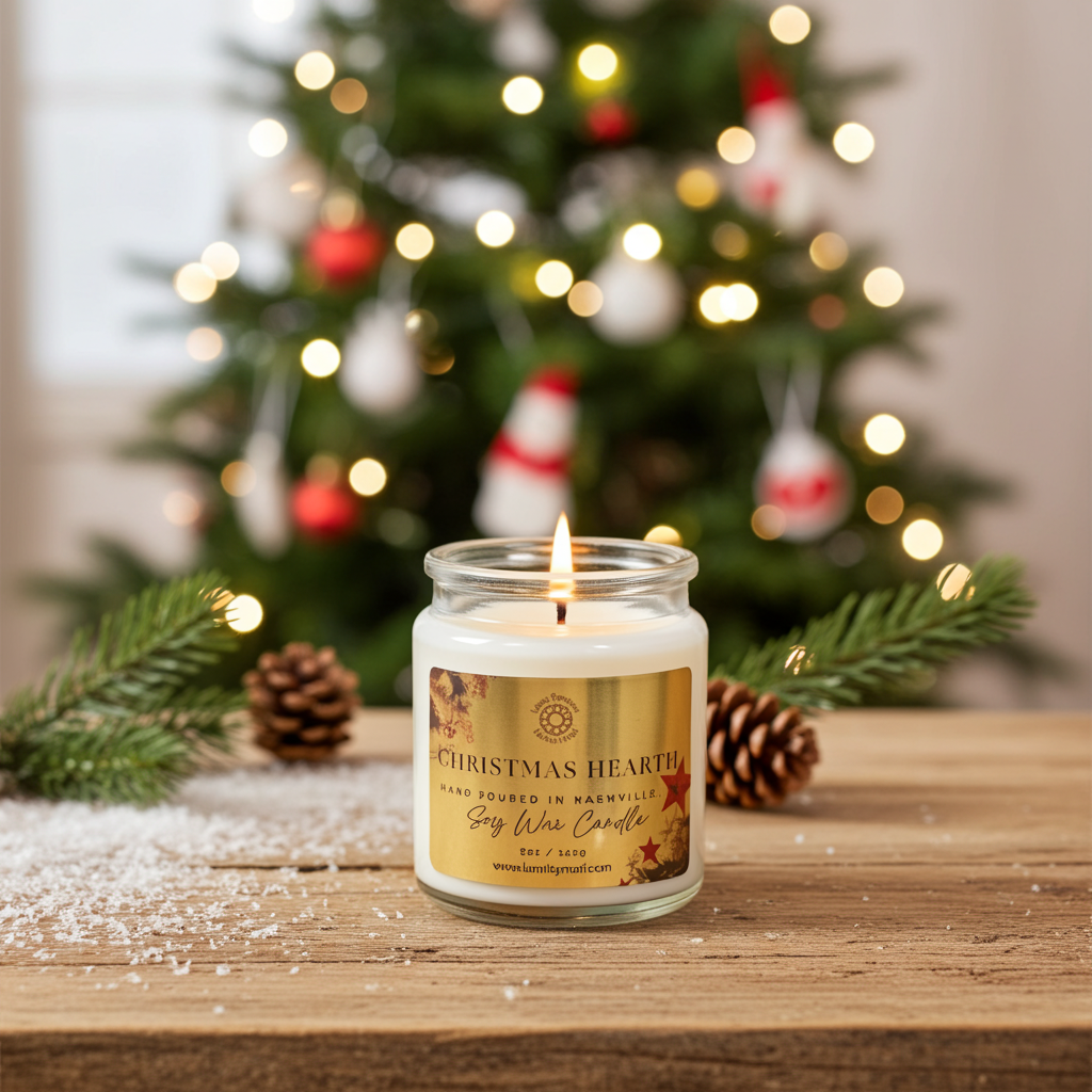 Christmas Hearth Candle