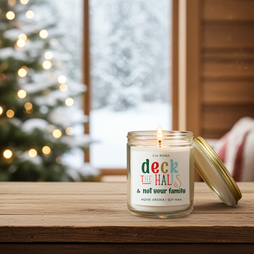 Deck The Halls Candle